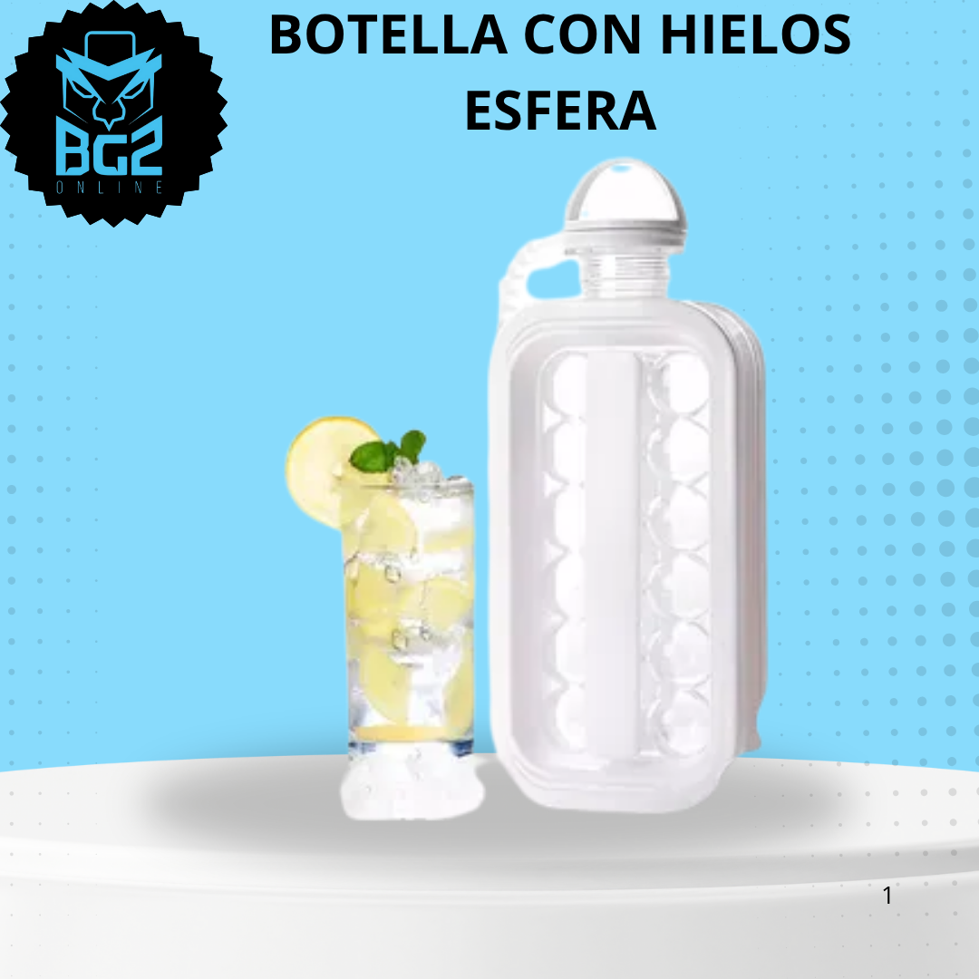 BOTELLA CON HIELOS ESFERA